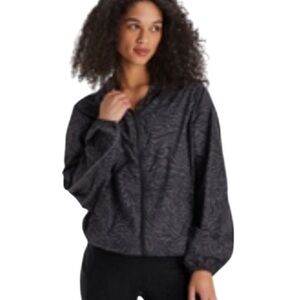 Fabletics Oversized Flyweight Windbreaker Women's Black Jacket